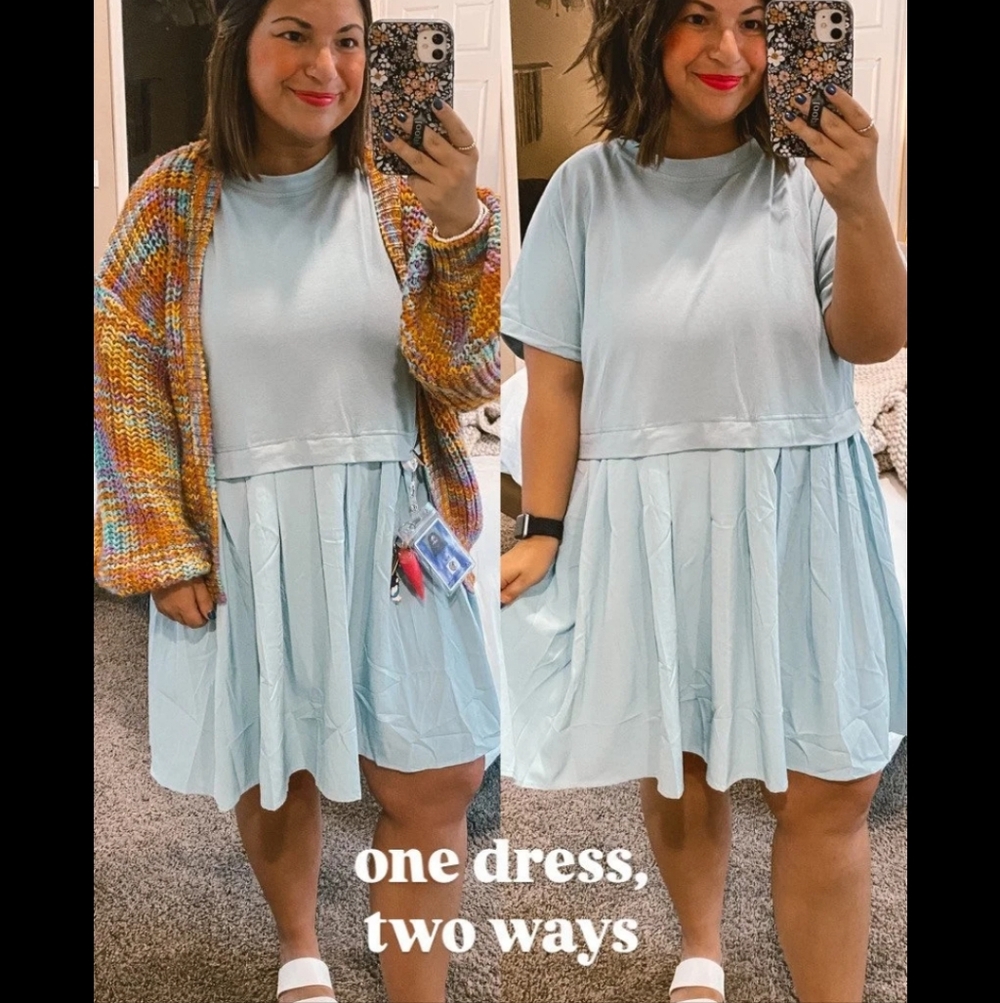 Trendy Boutique Light Blue Casual Dress